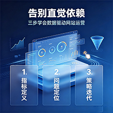 潮州建站-告别直觉依赖：三步学会数据驱动网站运营