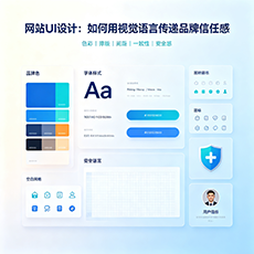 潮州建站-网站UI设计：如何用视觉语言传递品牌信任感
