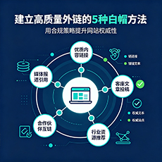 潮州建站-建立高质量外链的5种白帽方法